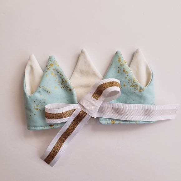 NEW Handmade Gold Fabric Kids Birthday  Crown - Picture 3 of 10